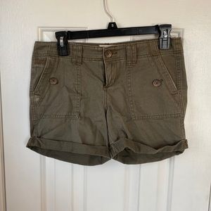 Army Green Cargo Shorts